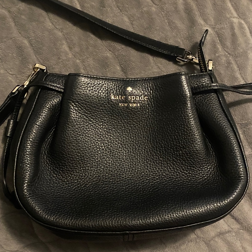 Kate Spade Black Pebbled Leather Hobo Bag - Picture 4 of 5
